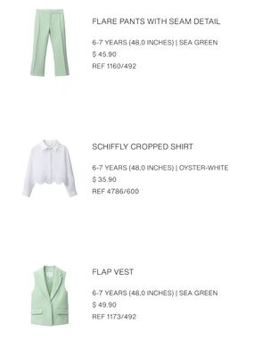 Zara kids vest and pants